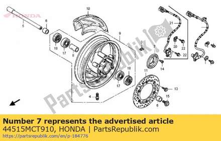 Pulser ring, fr. 44515MCT910 Honda
