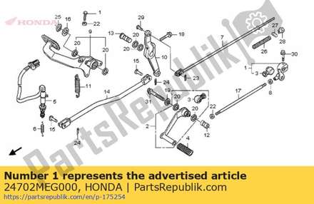 Arm comp., change 24702MEG000 Honda