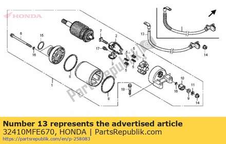 Cable, starter motor 32410MFE670 Honda
