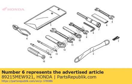 Handle, eye wrench, 120mm 89215MEW921 Honda