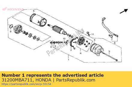 Starter motor 31200MBA711 Honda