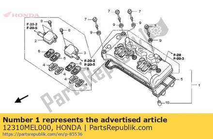 Cover assy., cylinder head 12310MEL000 Honda