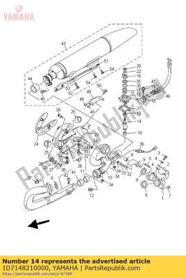 Arm, shaft (valve) 1D7148210000 Yamaha