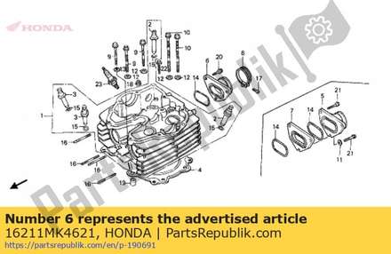 Insulator,carb 16211MK4621 Honda