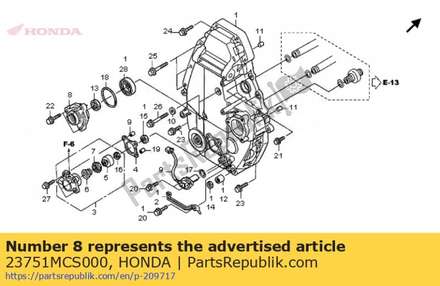 Holder, final shaft bearing 23751MCS000 Honda