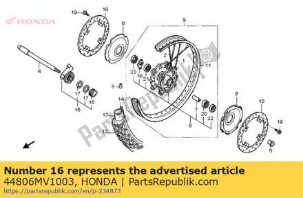 Gear, speedometer 44806MV1003 Honda
