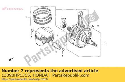 Crankshaft set 13090HP1315 Honda