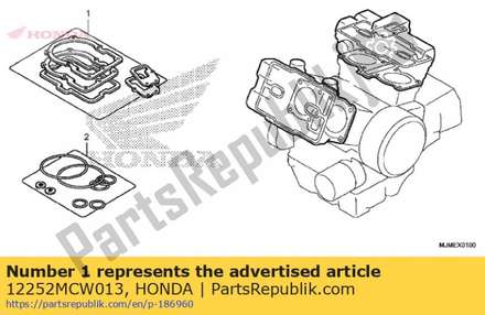 Gasket, rr. cylinder head 12252MCW013 Honda