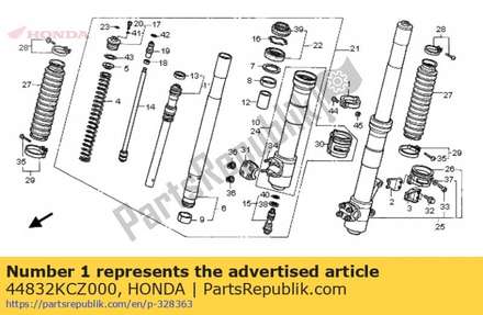 Clamper, speedometer cable 44832KCZ000 Honda