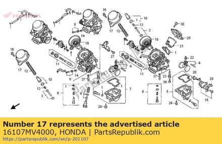 Top 16107MV4000 Honda