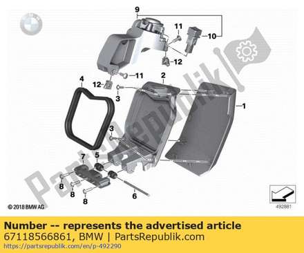 Actuation adapter 67118566861 BMW