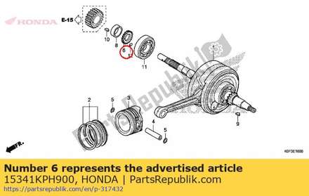 Gear, oil pump drive(19t) 15341KPH900 Honda