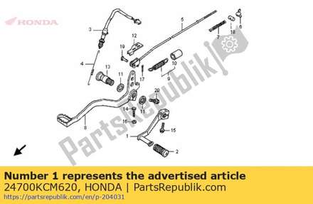 Pedal assy., change 24700KCM620 Honda
