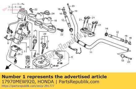 Guide, throttle cable 17970MEW920 Honda