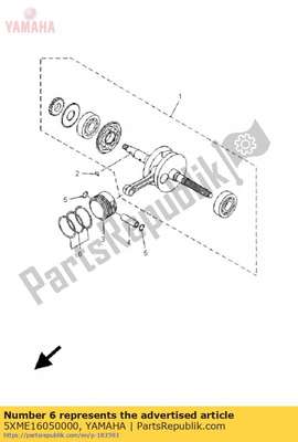 Piston ring set (0 5XME16050000 Yamaha