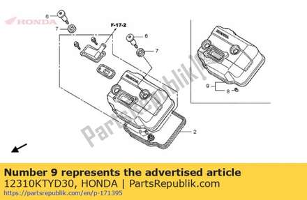 Cover comp., cylinder hea 12310KTYD30 Honda