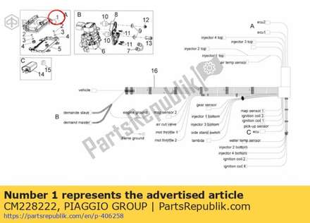 Elektronische regeleenheid CM228222 Piaggio Group