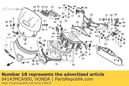 Link comp., l. adjusting 64143MCA000 Honda
