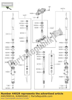 Seat-fork spring 440290016 Kawasaki