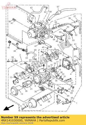 Throttle screw set 4NX141030000 Yamaha