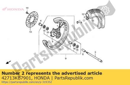 Flap, tire(pirelli)(17x2.15) 42713KB7901 Honda