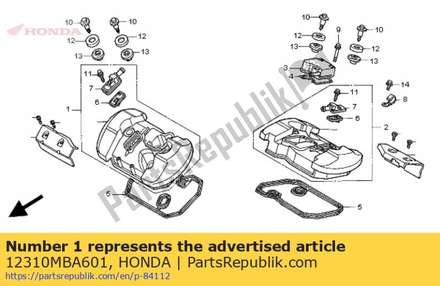 Cover assy., fr. cylinder 12310MBA601 Honda