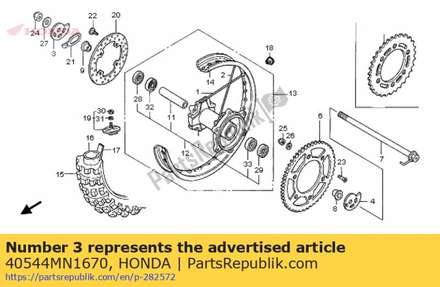 Adjuster, r. chain 40544MN1670 Honda