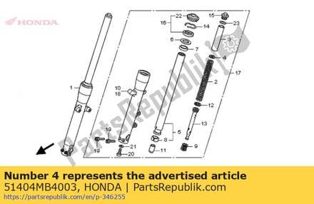 Plate, spring joint 51404MB4003 Honda