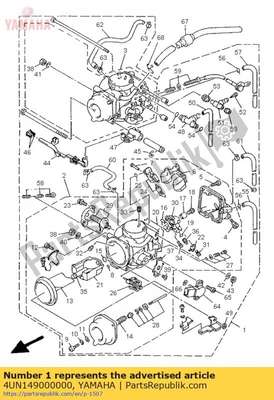 Carburatore assy 4UN149000000 Yamaha
