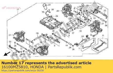 Carburateur 16100MZ5810 Honda