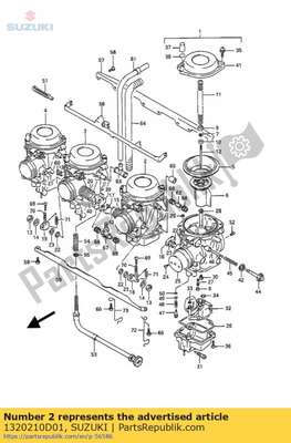 Carburateur 1320210D01 Suzuki