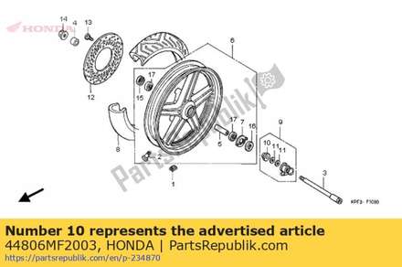 Gear, speedometer 44806MF2003 Honda