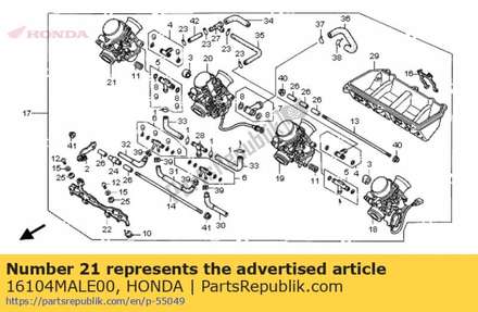 Carburateur assy ( 16104MALE00 Honda