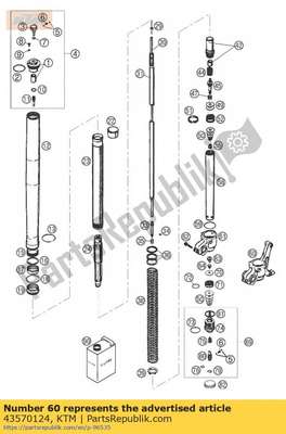 Axle clamp l/s 260mm m8 2000 43570124 KTM