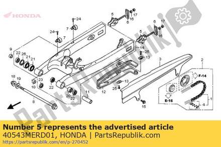 Adjuster, chain 40543MERD01 Honda