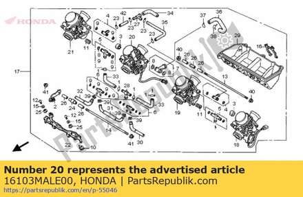 Carburateur assy ( 16103MALE00 Honda