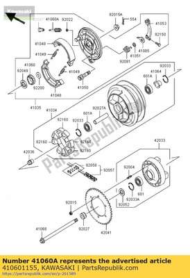 Gear-meter screw vn800-a1 410601155 Kawasaki