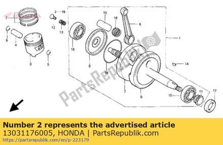 Ring set, piston (0.50) ( 13031176005 Honda