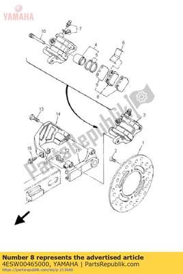 Brake pad kit 2 4ESW00465000 Yamaha
