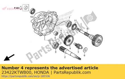 Gear, counter(40t) 23422KTWB00 Honda