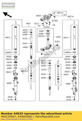 Cylinder-set-fork ex250k8f 440230067 Kawasaki