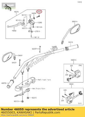 Screw-cable adjust sg 46055003 Kawasaki