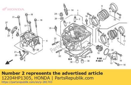 Guide, in. valve (os) 12204HP1305 Honda