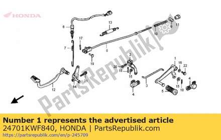 Pedal, gear change 24701KWF840 Honda