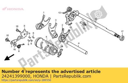 Shaft, gearshift fork guide 24241399000 Honda