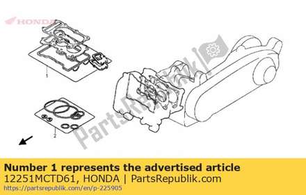 Gasket, cylinder head 12251MCTD61 Honda