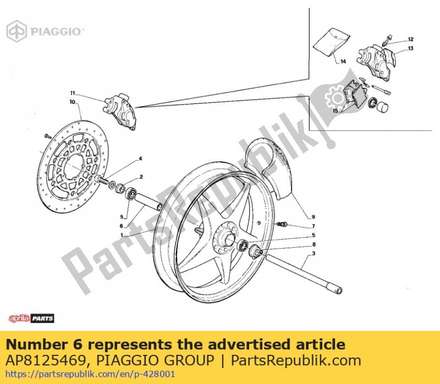 Spacer AP8125469 Piaggio Group