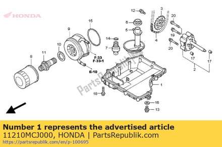 Pan, oil 11210MCJ000 Honda