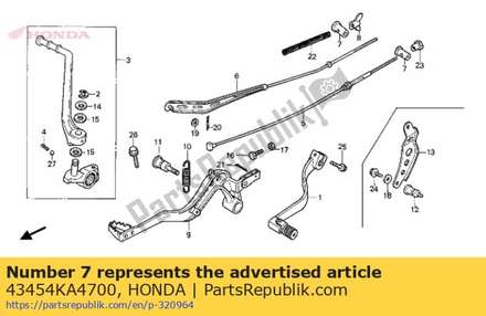 Joint, brake arm 43454KA4700 Honda