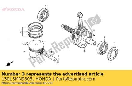 Ring set, piston (0.50) ( 13013MN9305 Honda